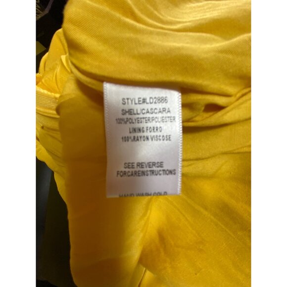 Fashion Nova XL Halter Neck Yellow White Striped Maxi Dress Retro Pinup Sexy Y2k - Picture 12 of 12